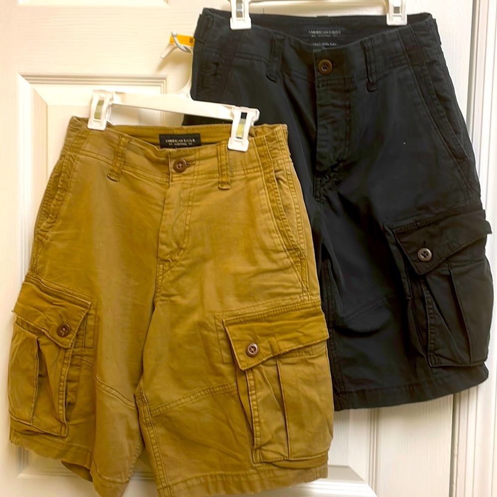 American eagle next level flex cargo shorts waist 26